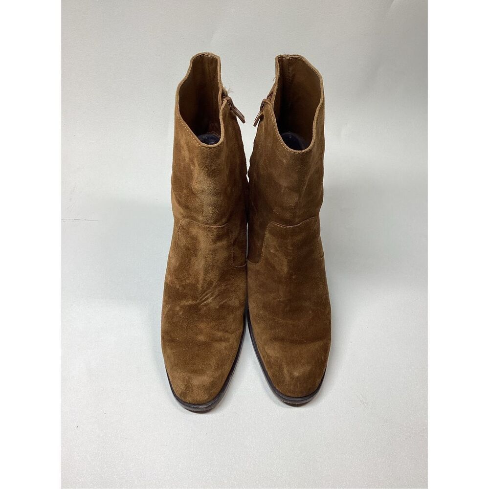 Loeffler Randall Blair Brown Leather‎ Heeled Ankle Boots Women’s Size 7.5 - Picture 2 of 10